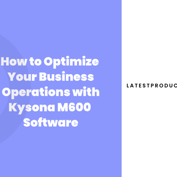 Kysona-M600-Software