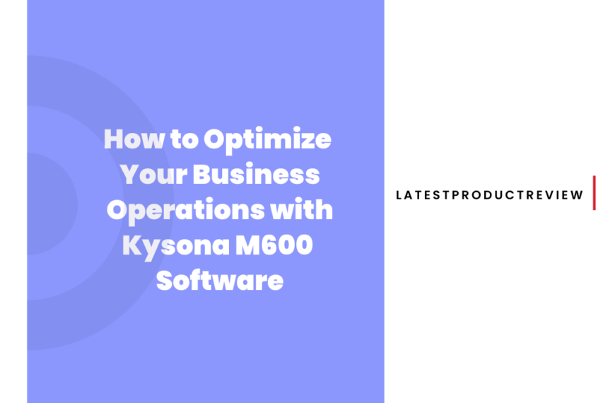 Kysona-M600-Software